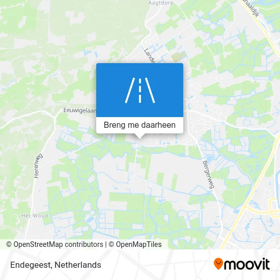Endegeest kaart