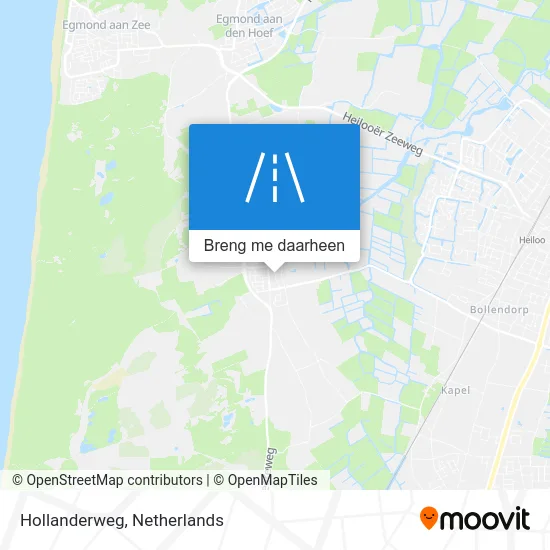 Hollanderweg kaart