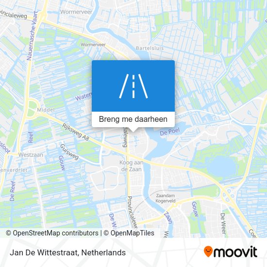 Jan De Wittestraat kaart