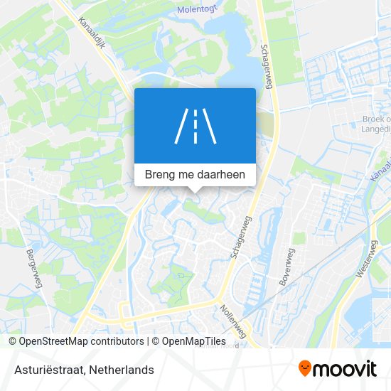 Asturiëstraat kaart