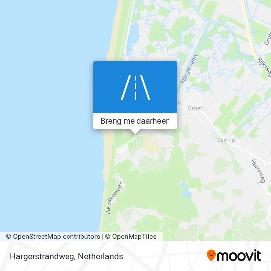 Hargerstrandweg kaart