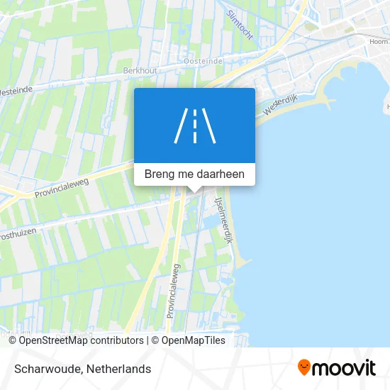 Scharwoude kaart