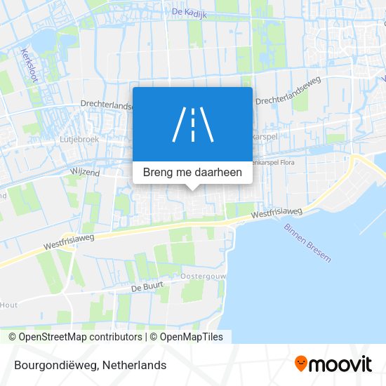 Bourgondiëweg kaart