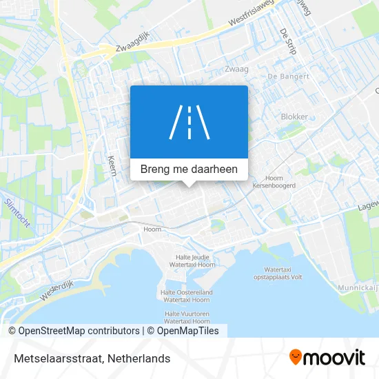 Metselaarsstraat kaart