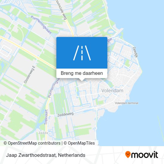 Jaap Zwarthoedstraat kaart