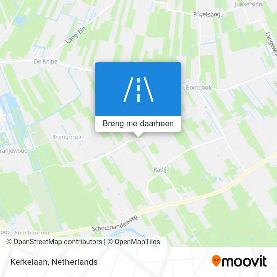 Kerkelaan kaart