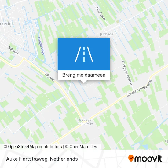 Auke Hartstraweg kaart