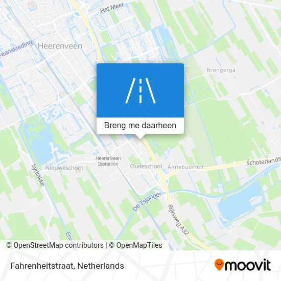 Fahrenheitstraat kaart