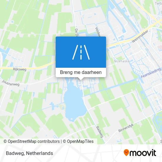 Badweg kaart