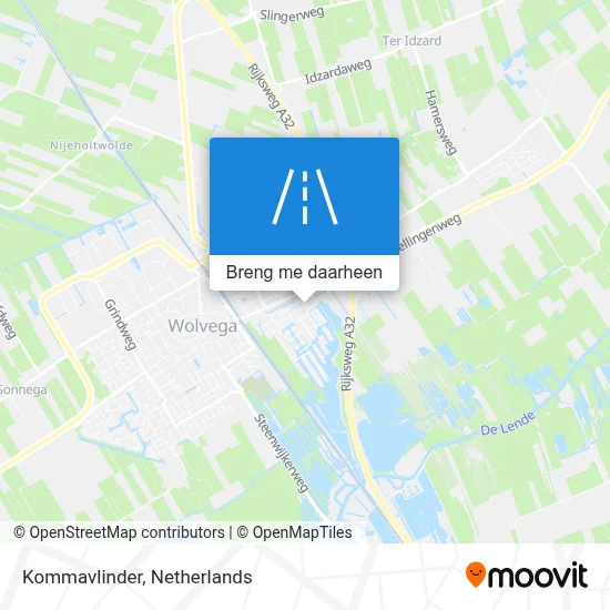 Kommavlinder kaart