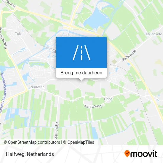 Halfweg kaart