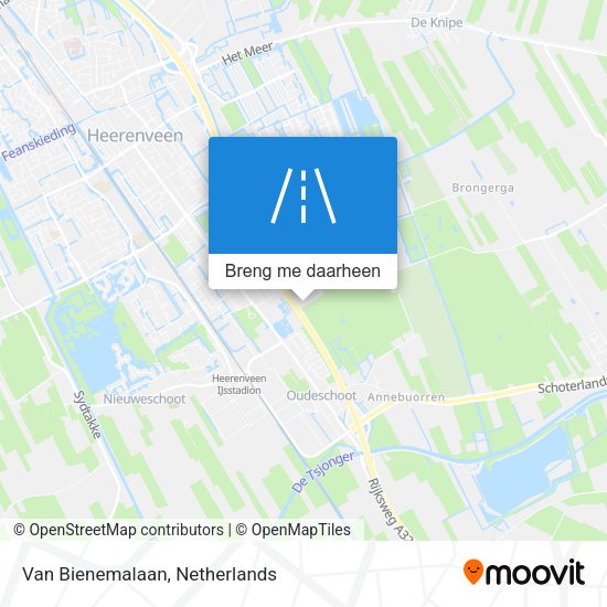 Van Bienemalaan kaart