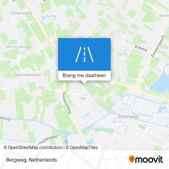 Bergweg kaart