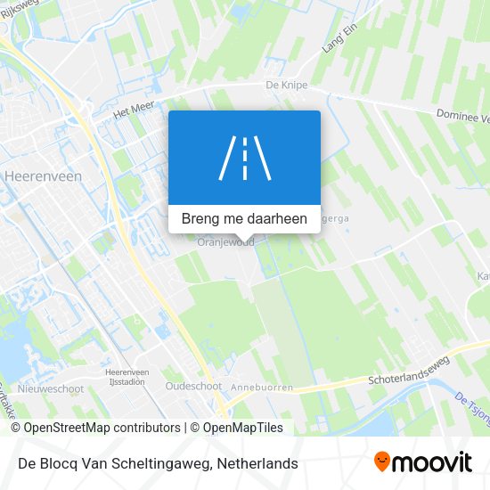 De Blocq Van Scheltingaweg kaart