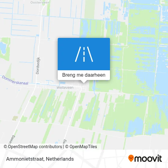 Ammonietstraat kaart