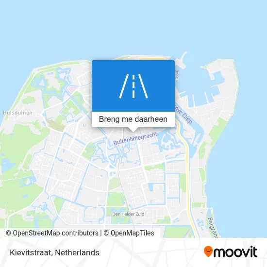 Kievitstraat kaart