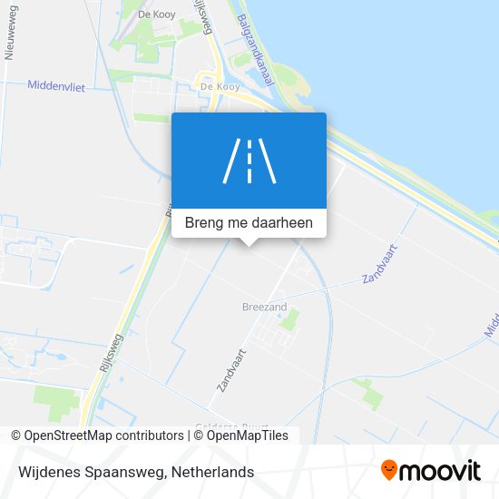 Wijdenes Spaansweg kaart