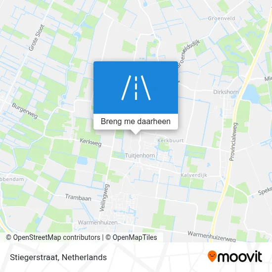 Stiegerstraat kaart