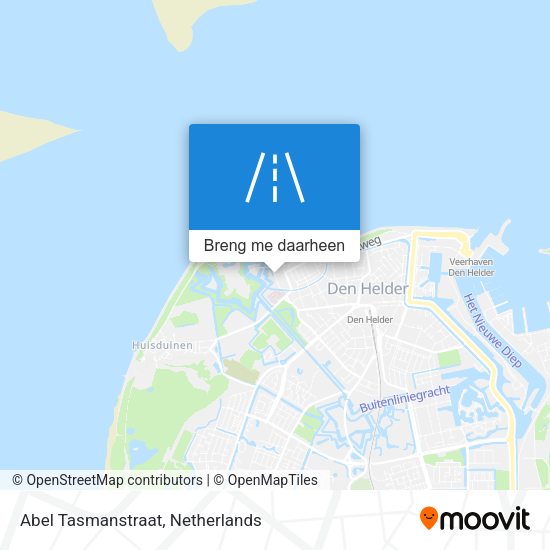 Abel Tasmanstraat kaart