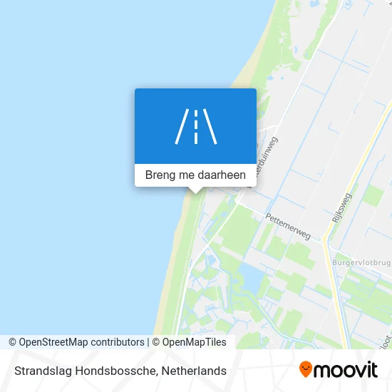 Strandslag Hondsbossche kaart