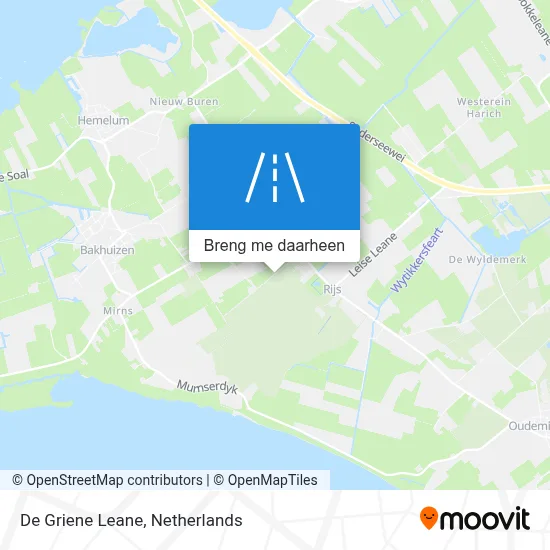 De Griene Leane kaart