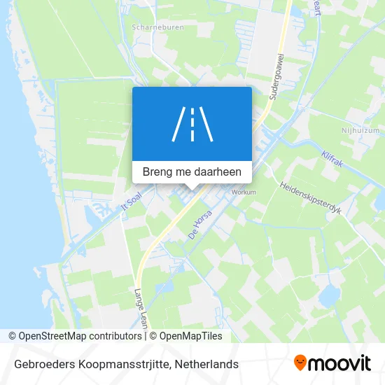 Gebroeders Koopmansstrjitte kaart