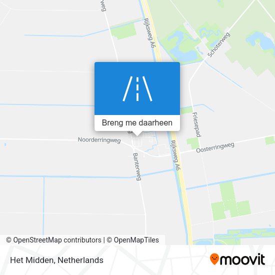 Het Midden kaart