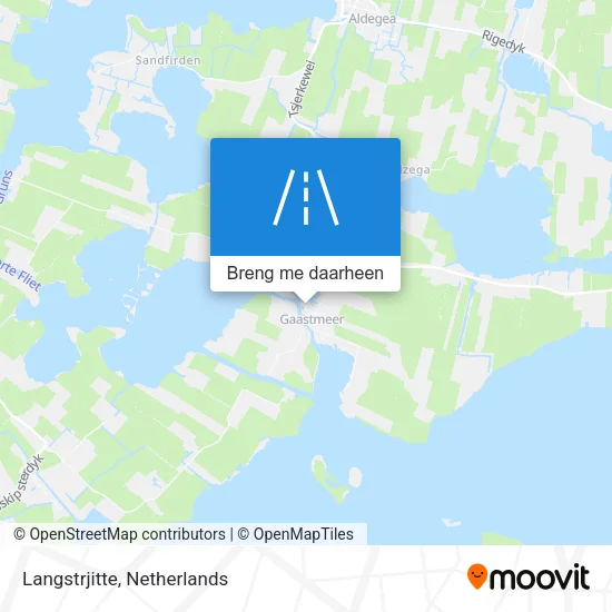 Langstrjitte kaart