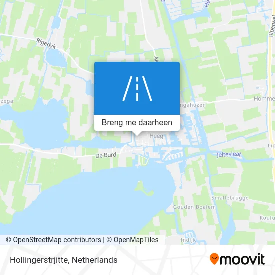 Hollingerstrjitte kaart