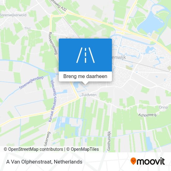 A Van Olphenstraat kaart