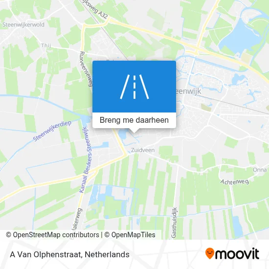 A Van Olphenstraat kaart