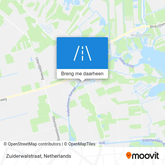 Zuiderwalstraat kaart