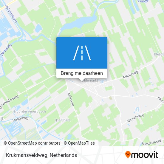 Krukmansveldweg kaart