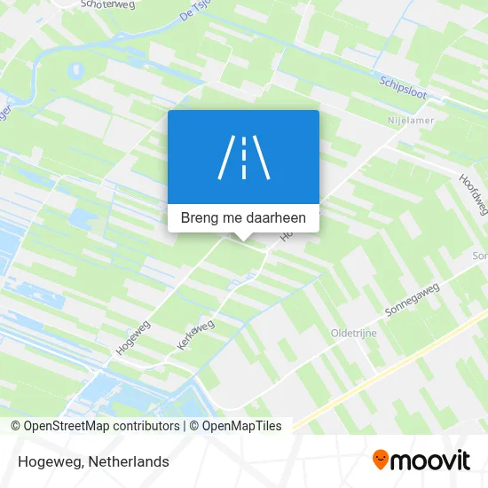 Hogeweg kaart