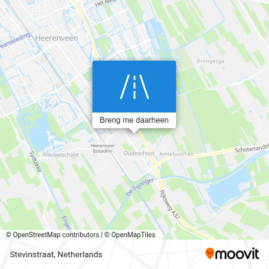 Stevinstraat kaart