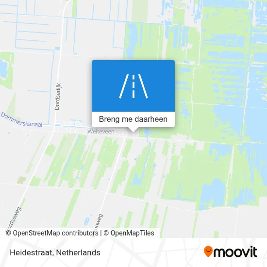 Heidestraat kaart