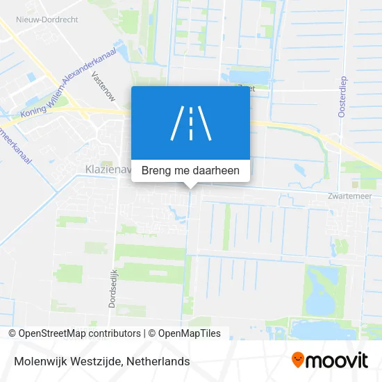 Molenwijk Westzijde kaart