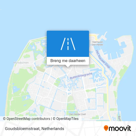 Goudsbloemstraat kaart