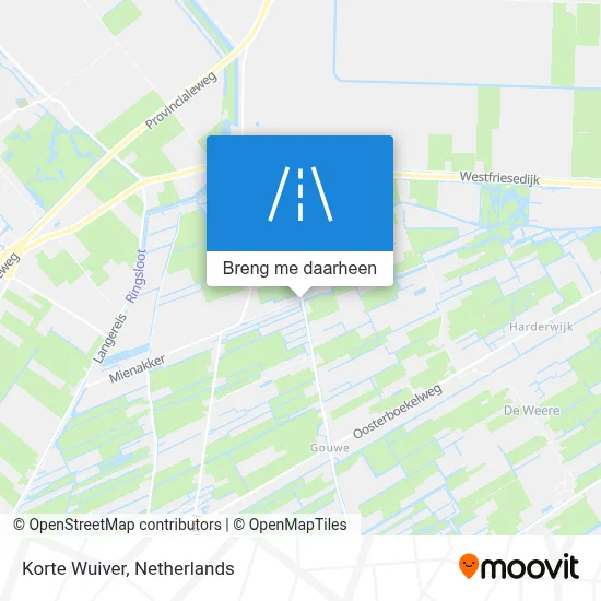 Korte Wuiver kaart