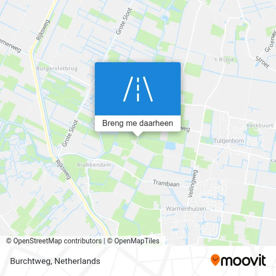 Burchtweg kaart