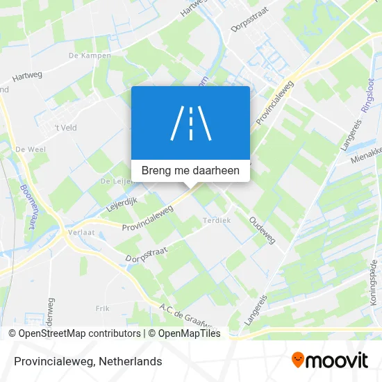 Provincialeweg kaart