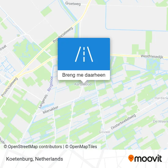 Koetenburg kaart