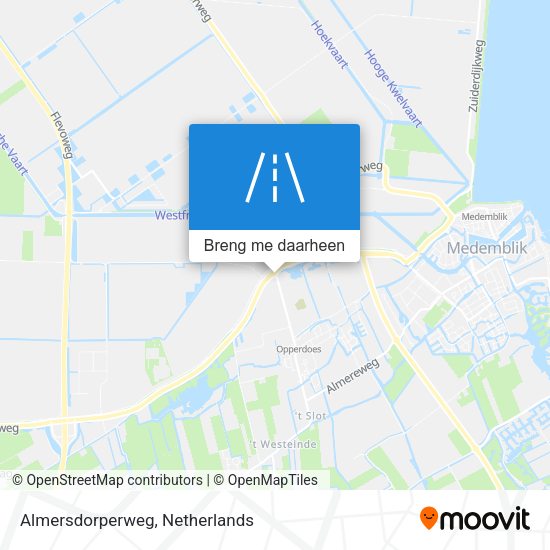 Almersdorperweg kaart