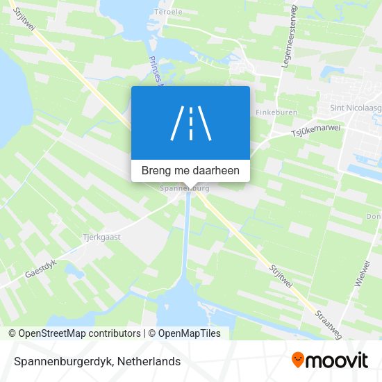 Spannenburgerdyk kaart