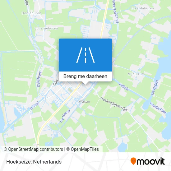 Hoekseize kaart