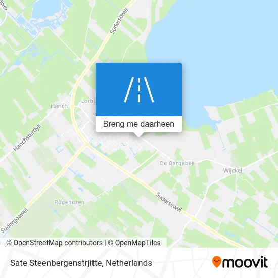 Sate Steenbergenstrjitte kaart