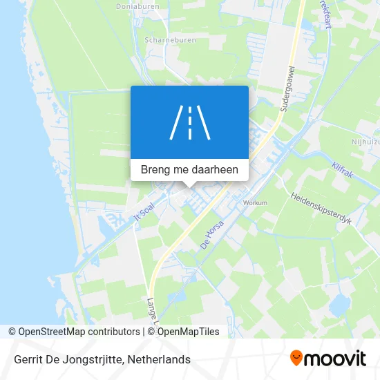Gerrit De Jongstrjitte kaart