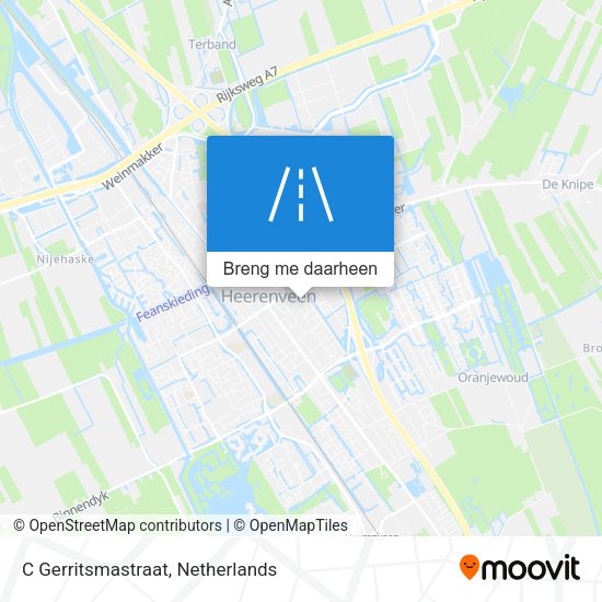 C Gerritsmastraat kaart