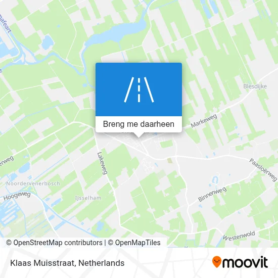 Klaas Muisstraat kaart