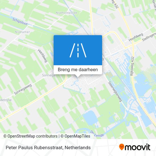 Peter Paulus Rubensstraat kaart